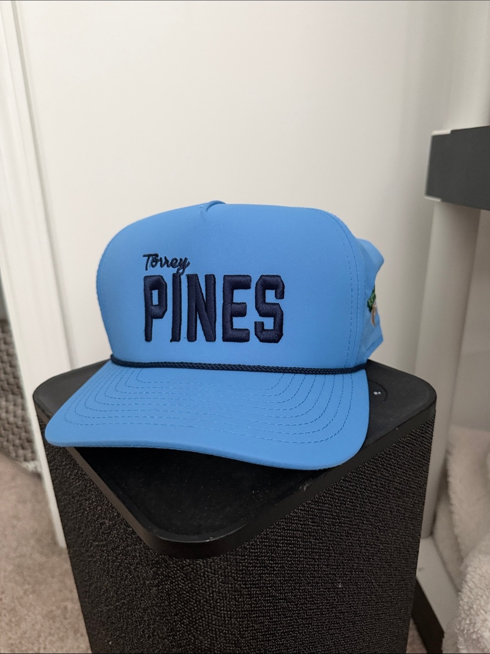 Torrey Pines Light Blue Embroidered Trucker Hat